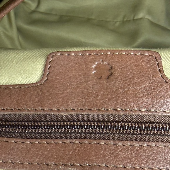 Lucky Brand Boho Bag Modesto Stash Flap Saddle Brown Leather EUC - Picture 9 of 14